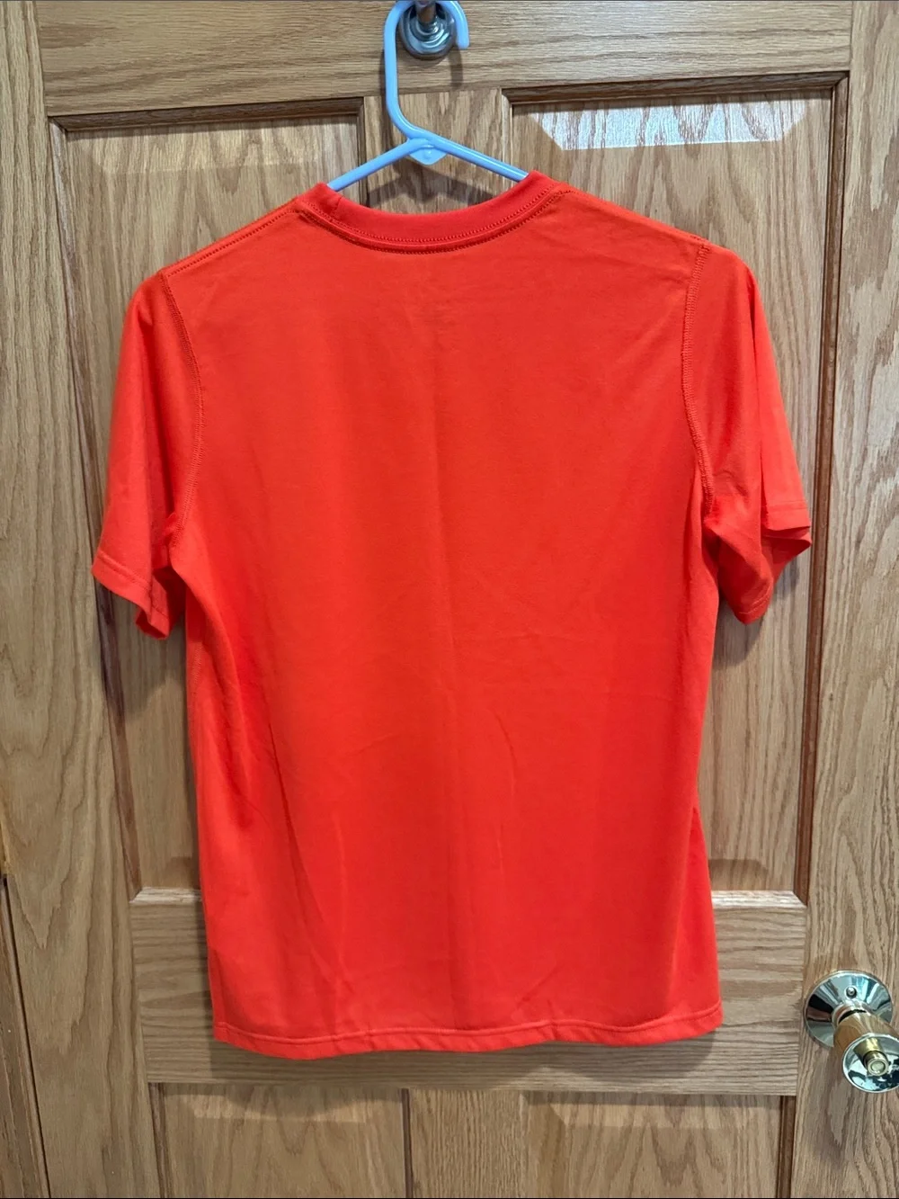Nike Orange Short Sleeve Tee with Black Swoosh
